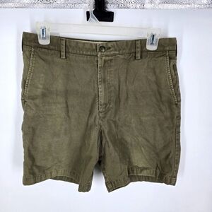 IZOD Shorts Men’s 36 Classic Chino Olive Green